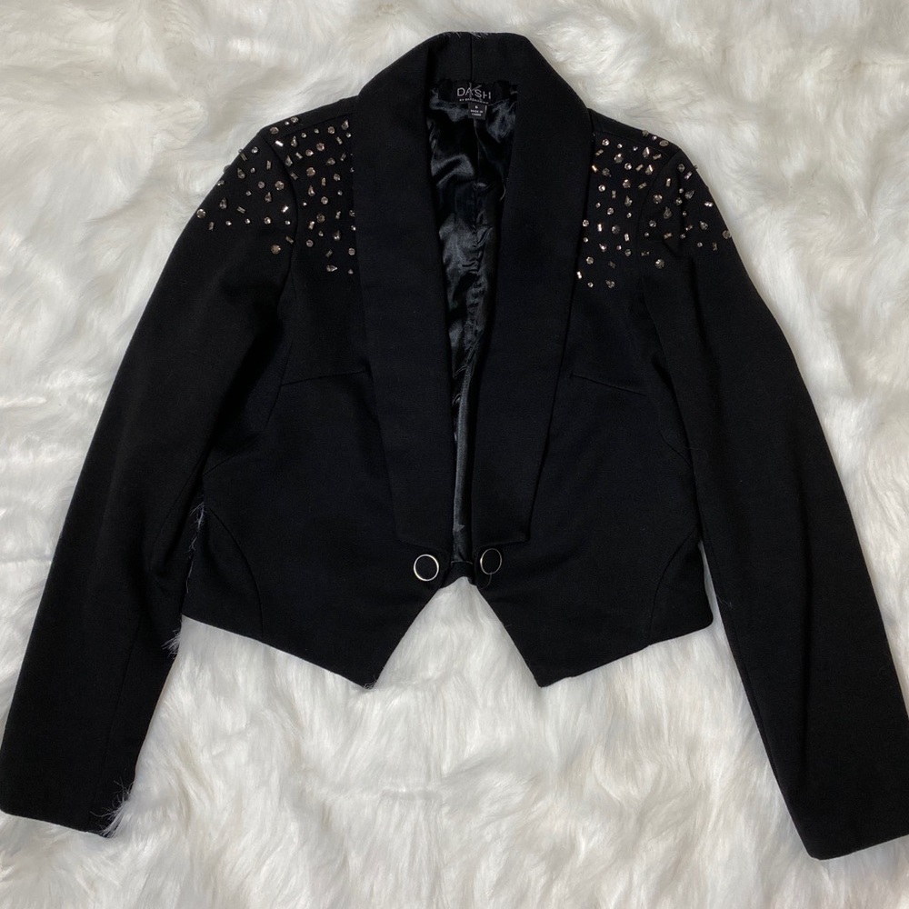 Dash By Kardashian Studded Black Blazer Size 6